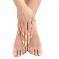 Well-manicured hands and feet