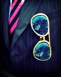 Black Pinstripe Suit
