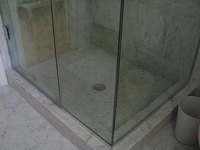 Glass shower door