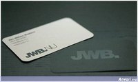 A sleek, clean business card design.