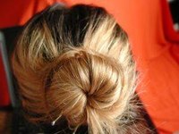 Styled hair