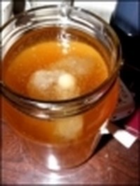 Kombucha tea with SCOBY