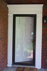 Storm door.
