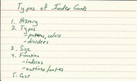 Types of Index Cards
