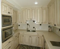 Ceramic tile can be used to create a waterproof backsplash.