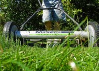 Grass Clippings are one source of fertilizer for a lawn.