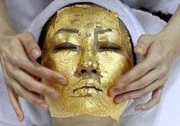Gold-leaf facials started in China but rapidly grew popular in Japan.