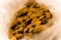 Almonds used to make almond oil contain high amounts of Vitamin A, B and E, but may pose an allergy threat for some.