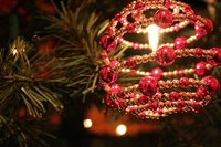 Add interest to your Christmas tree with beaded ornaments.