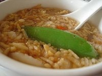 Sizzling rice soup