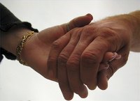 Holding hands