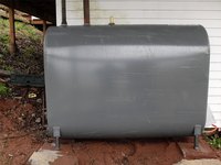 At typical outdoor installation of a fuel oil tank