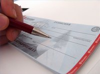 writing a check