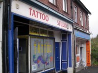 A tattoo shop