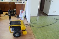 Portable air compressors can be used for a variety of home maintenance procedures.