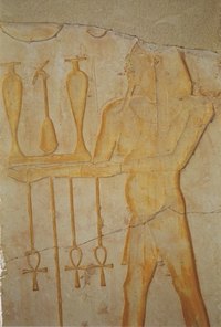 Ancient Egyptian art is known for its clear lines and shapes.