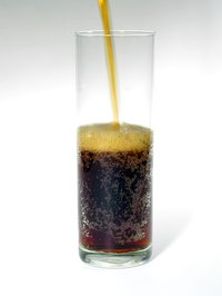Many sodas and soft drinks are sweetened with sugars.