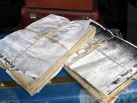 Old newspapers make great raw material for paper mache projects.