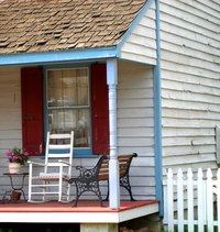 This porch is a perfect candidate for a DIY project.