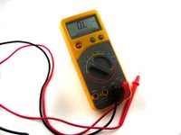 A digital multimeter can test resistance along a circuit.