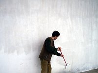 Applying a translucent color glaze over a base color gives a unique effect to your wall.
