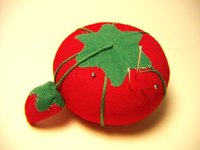 The tomato pin cushion originated in the 15th century.