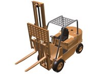 A forklift mast refers to the verticle assembly that lifts, lowers or tilts a load.
