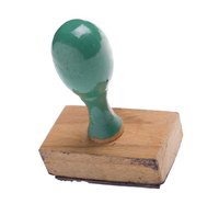 You can add a handle to your homemade stamp or leave it in block form.