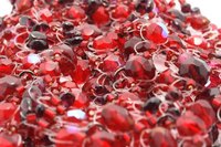 Bead strands are available in many textures, including glass, wooden, plastic and crystals.