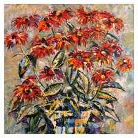 Acrylic glazes are used to create rich, vibrant paintings.