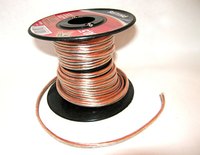 Speaker wire conducts electricity just like any wire of similar composition and gauge.