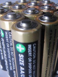 Regular household batteries aren't easy to recycle.