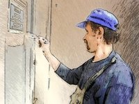 Creating and distributing a flyer is an effective way to advertise your house-painting business.