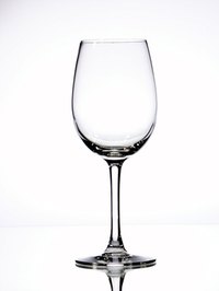 Enhance clear wine glasses by painting them.