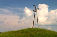 An electrical pole can detract from an otherwise appealing landscape.
