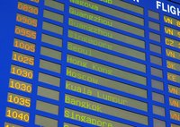 Flight information can change, so always check the airport displays.