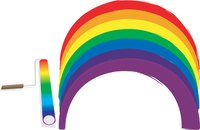 Rainbows add a bold splash of color to a room.