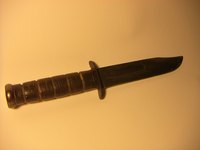Typical combat knife issued to soldiers around the world.