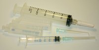 Mediports can be flushed using normal saline solution or heparin.