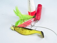 Organize your fishing lures in a handcrafted wood tackle box.