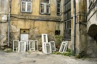 Old windows Ready for Crafting.