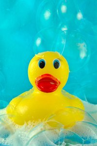 Clean and sanitize your child's rubber ducky on a regular basis.