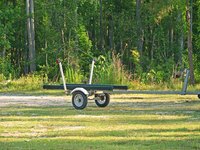 Many utility trailers are used to carry lightweight cargo.