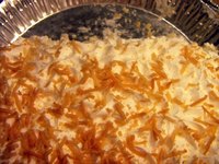 When you're done with the pie, use the tin pan for crafts.