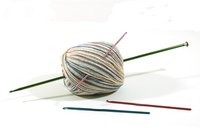 Use a double-ended crochet hook to make striped items.
