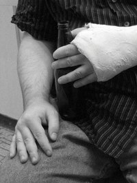 Plaster of Paris has been used in casts.