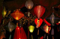 Make a replica of traditional Chinese lanterns out of paper.