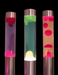 Bubble lights, like lava lamps, heat the oil contained in the lamp, until it boils.