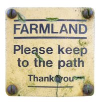 Old-looking signs can make your business look eclectic and established.