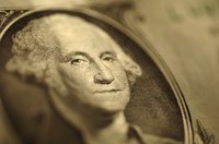 A George Washington wig can be made from cotton balls and paper.